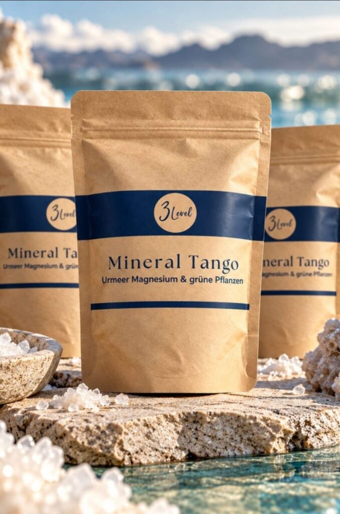 Mineral Tango Beutel von 3Level, Urmeer Magnesium & grüne Pflanzen